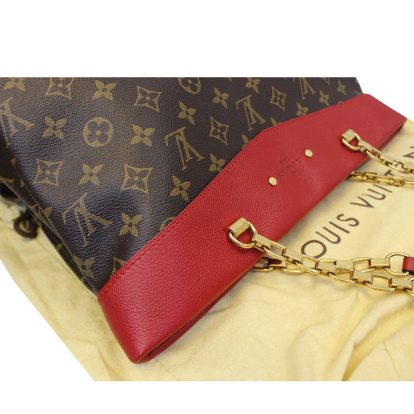 LOUIS VUITTON Pallas Chain Shopper Bag Monogram Canvas Cherry-US