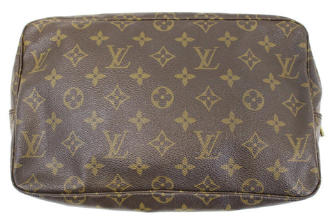 LOUIS VUITTON Monogram Trousse Toilette 28 Brown Cosmetic Pouch