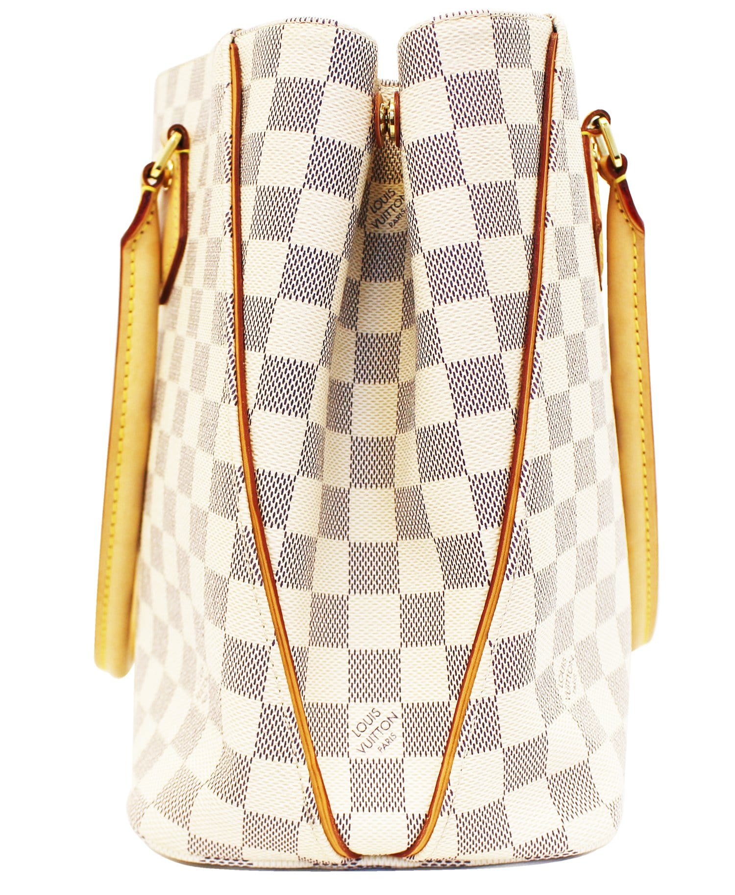 White Louis Vuitton Damier Azur Calvi Tote Bag