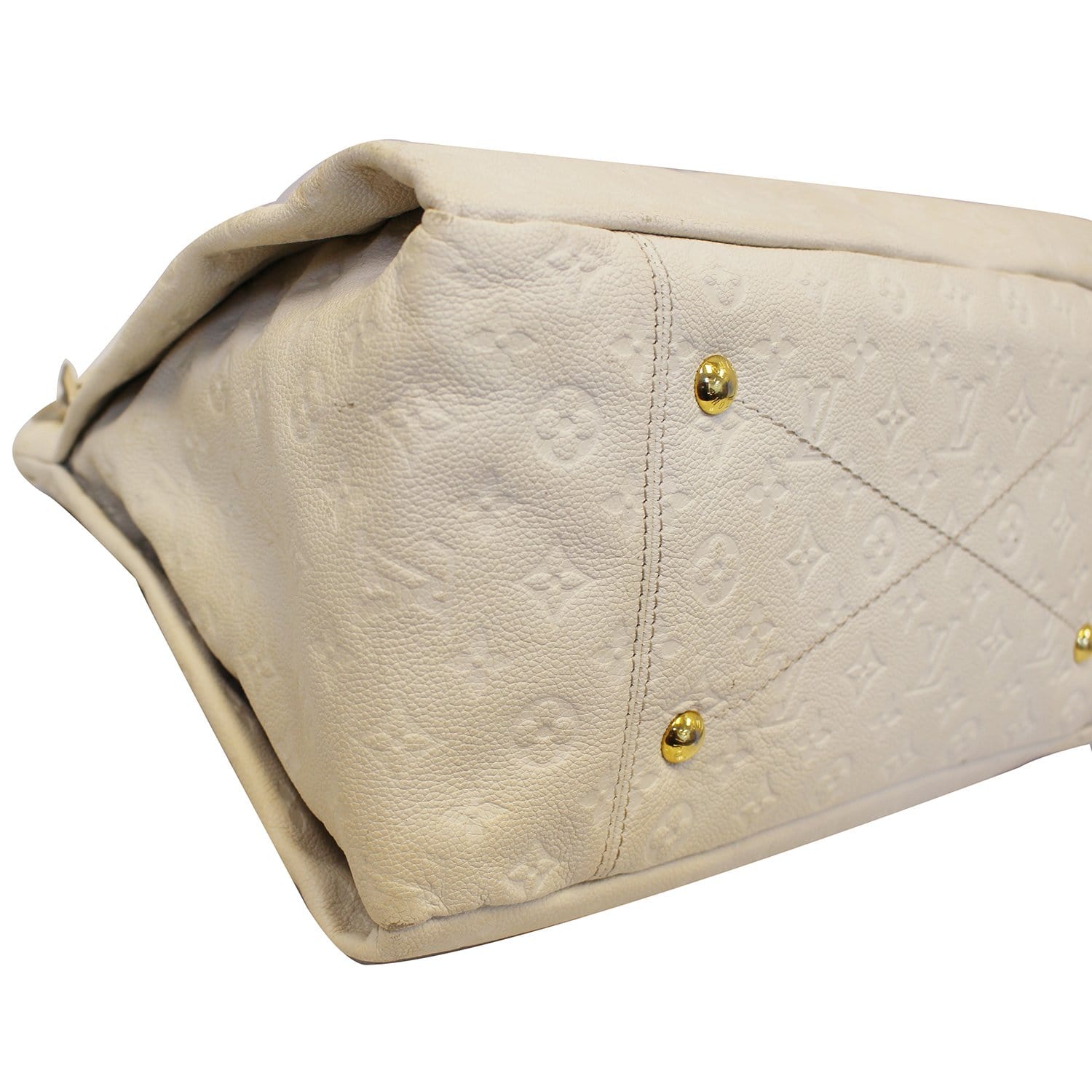 Louis Vuitton, Bags, Louisvuitton Artsy Empreinte Leather Mm One Shoulder  Bag White