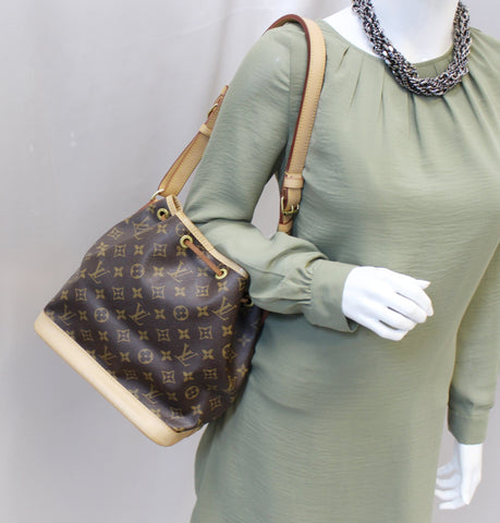 LOUIS VUITTON Monogram Canvas Petit Noe NM Shoulder Bag