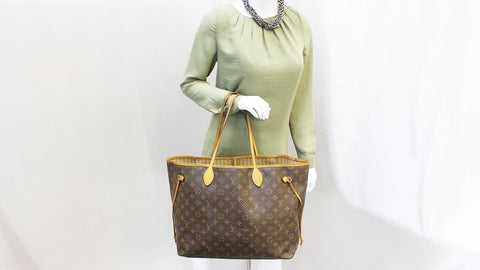 LOUIS VUITTON Monogram Canvas Neverfull GM Brown Tote Bag