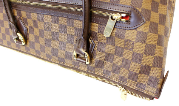 LOUIS VUITTON Damier Ebene Saleya GM Shoulder Tote Bag