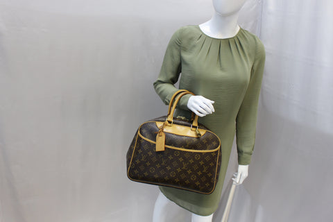 LOUIS VUITTON Monogram Canvas Deauville Brown Satchel Bag