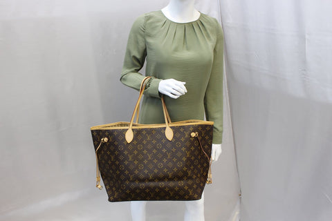 LOUIS VUITTON Monogram Canvas Neverfull GM Brown Tote Bag