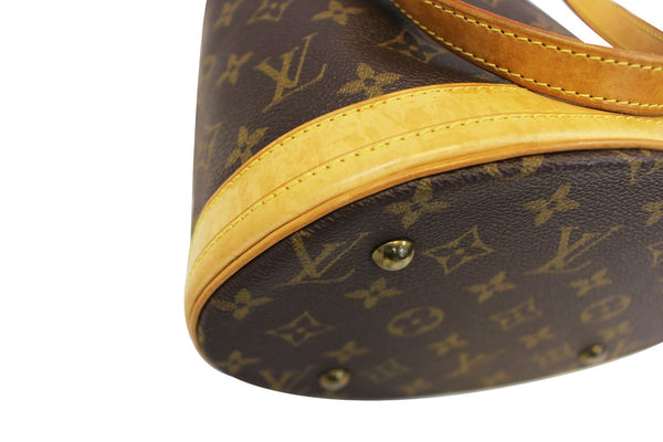 LOUIS VUITTON Monogram Canvas Petit Bucket Brown Shoulder Bag