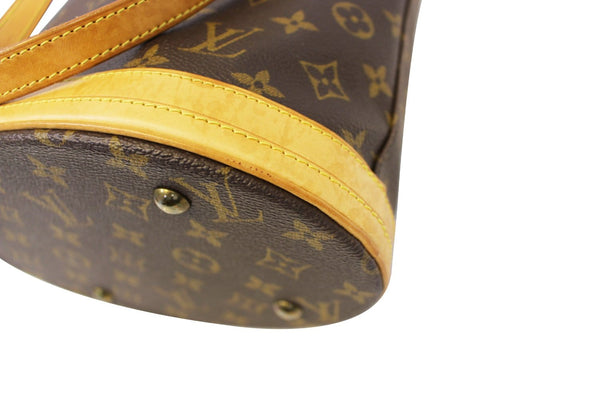 LOUIS VUITTON Monogram Canvas Petit Bucket Brown Shoulder Bag