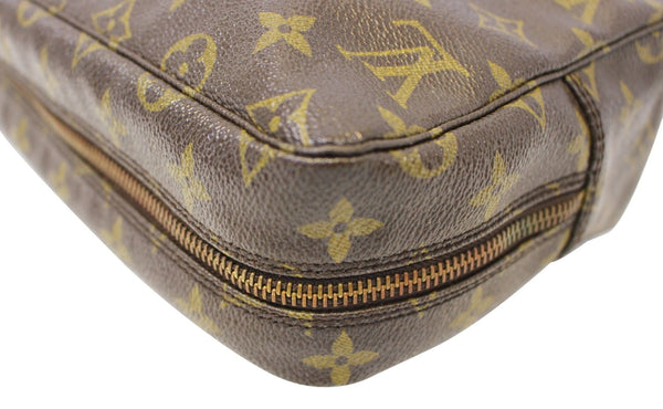 LOUIS VUITTON Monogram Trousse Toilette 28 Brown Clutch TT1961