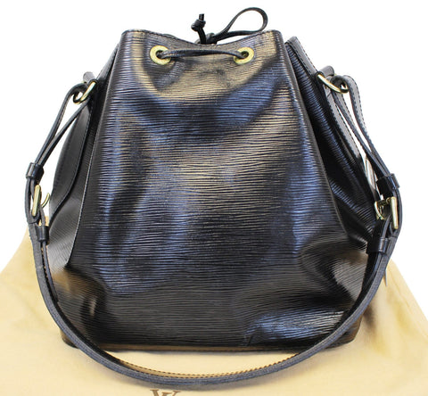 LOUIS VUITTON Epi Leather Petit Noe Black Shoulder Bag