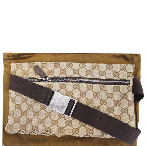 GUCCI Monogram Waist Bum Bag 28566 Brown-US