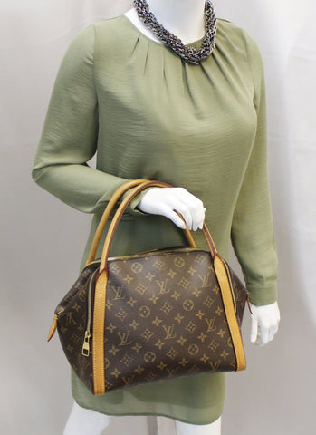 LOUIS VUITTON Monogram Brown Marais MM Satchel Bag