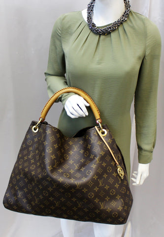 LOUIS VUITTON Monogram Canvas Artsy GM Tote Hobo Handbag Limited