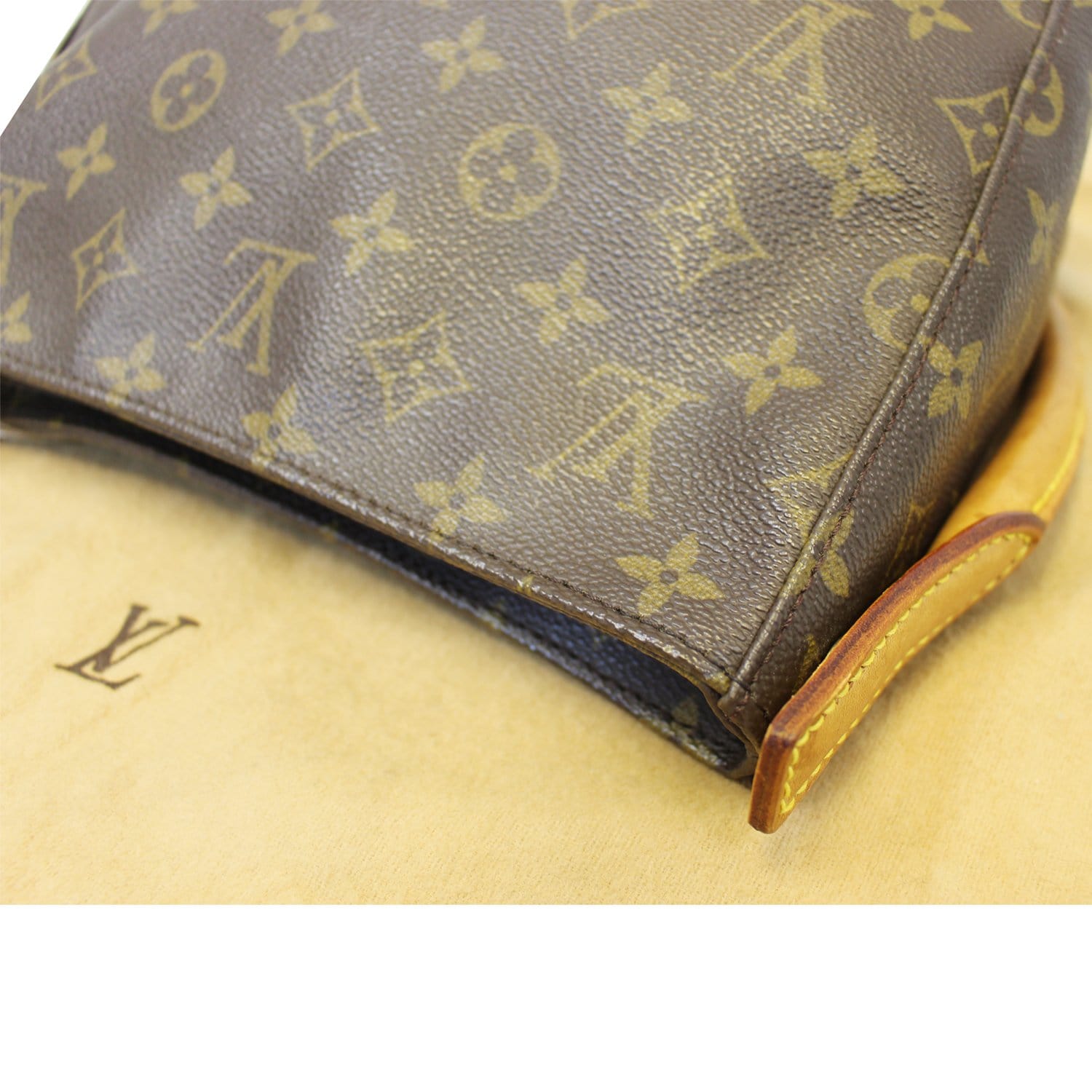 14145 Louis Vuitton looping MM brown Lady's monogram canvas one