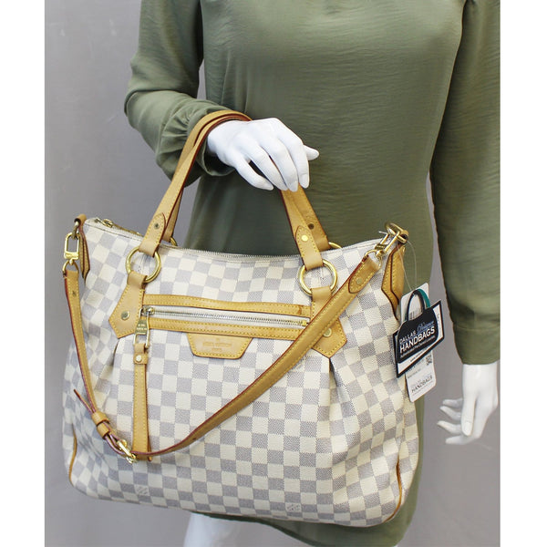 LOUIS VUITTON Evora MM Damier Azur Tote Shoulder Bag-US