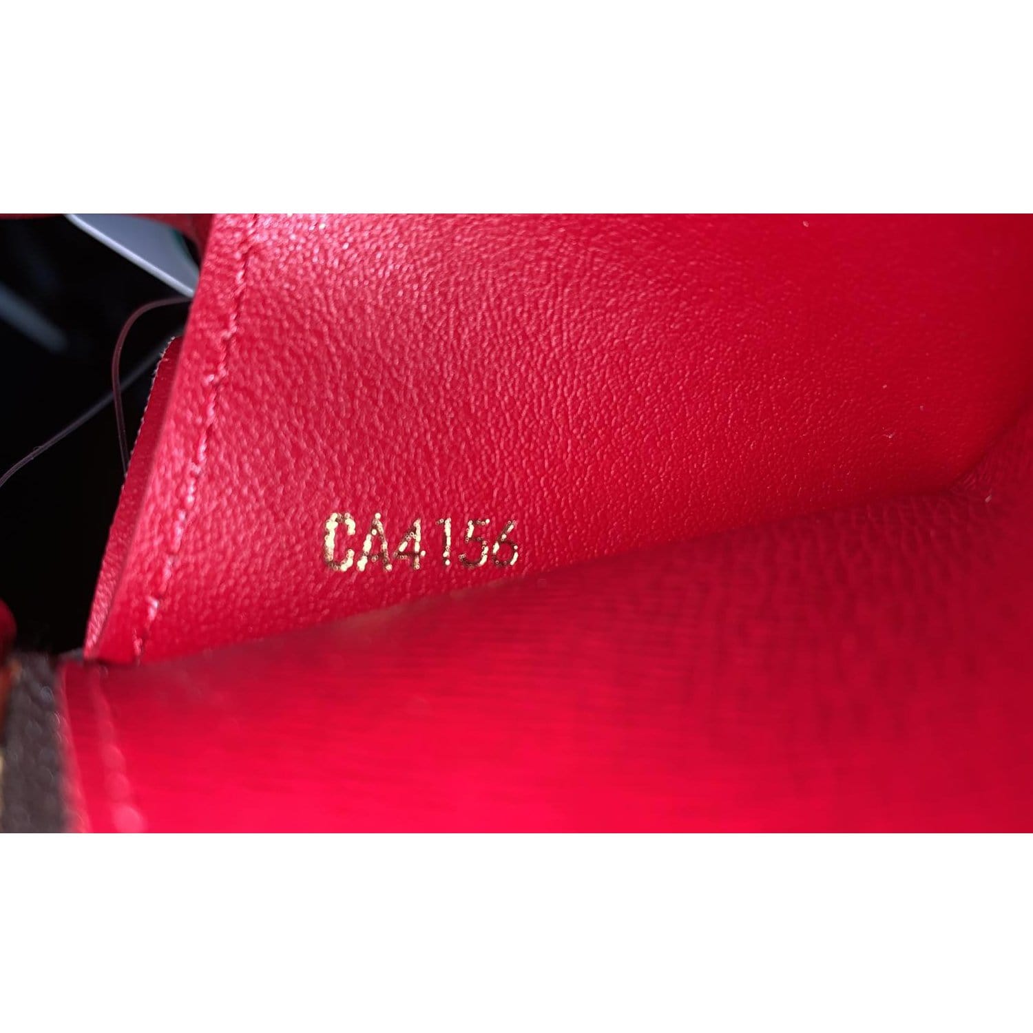 Authentic Louis Vuitton Damier Ebene Red Caissa Wallet – Paris Station Shop