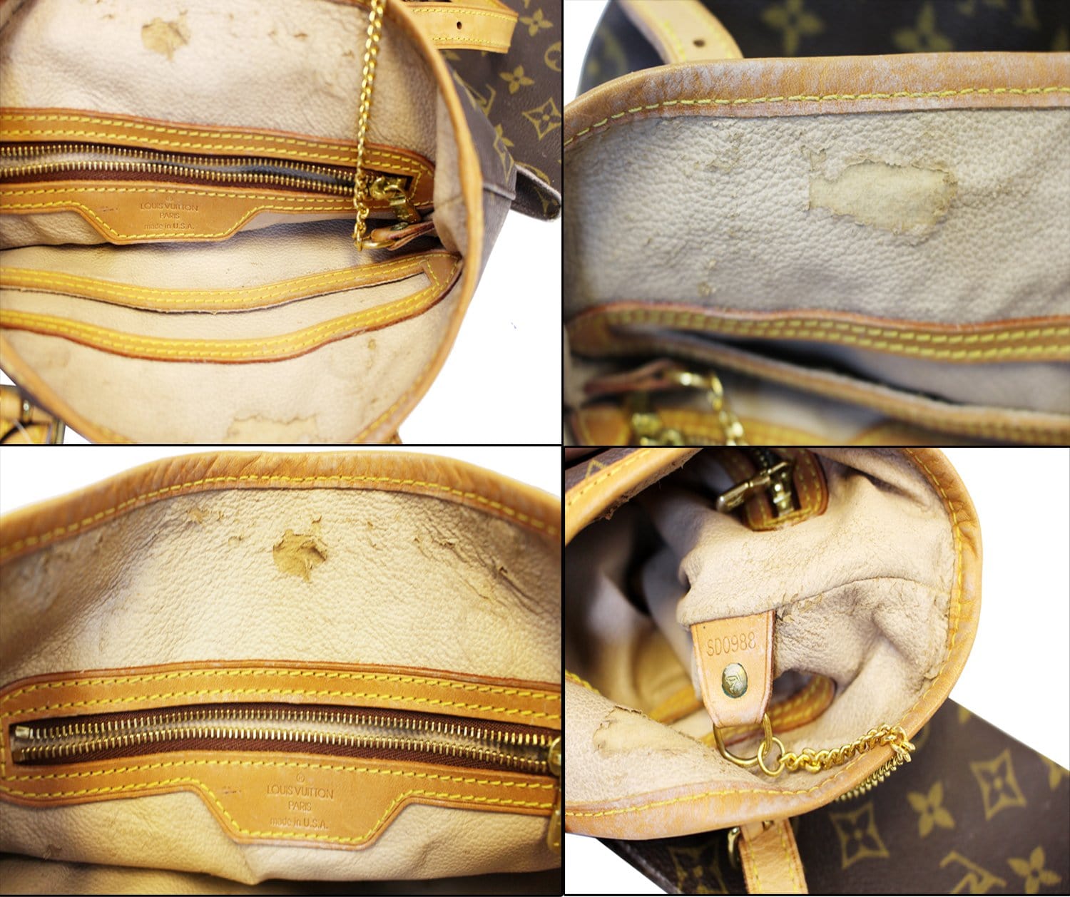 Replacing Straps On A Louis Vuitton Bucket Shoulder Bag 