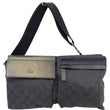 GUCCI Monogram Waist Bum Bag Black 28566-US