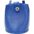 LOUIS VUITTON Epi Leather Blue Cluny Shoulder Bag