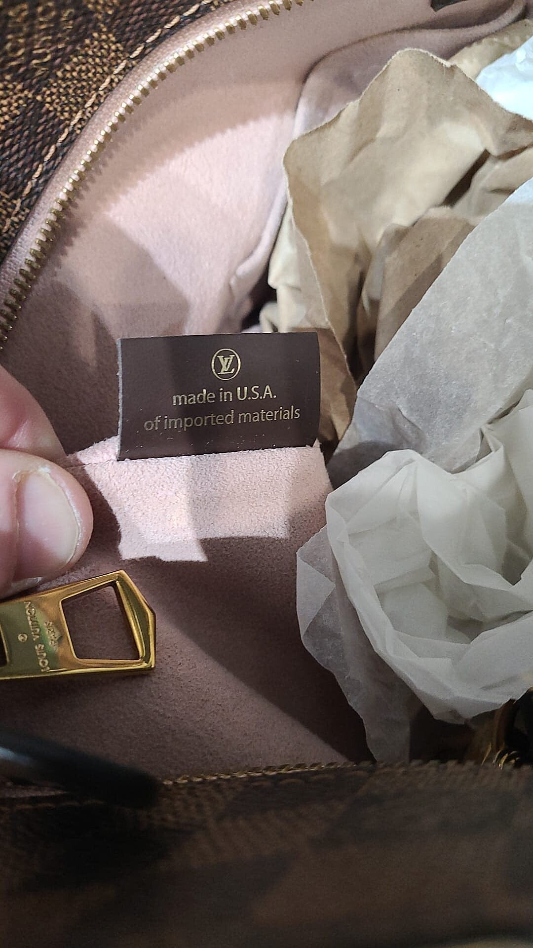 Louis Vuitton Jersey Brown & Magnolia 507431 Damier Ébène Canvas Tote -  OneLuxury