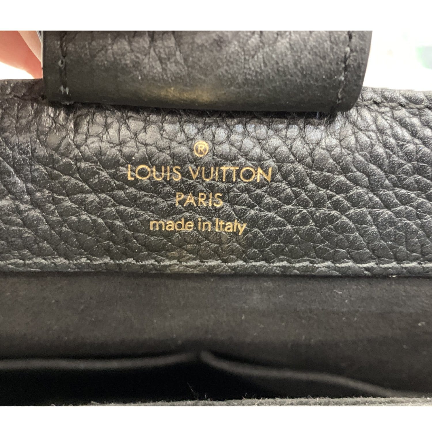Louis Vuitton Brittany in Damier Ebene and Noir Cuir Taurillon - SOLD