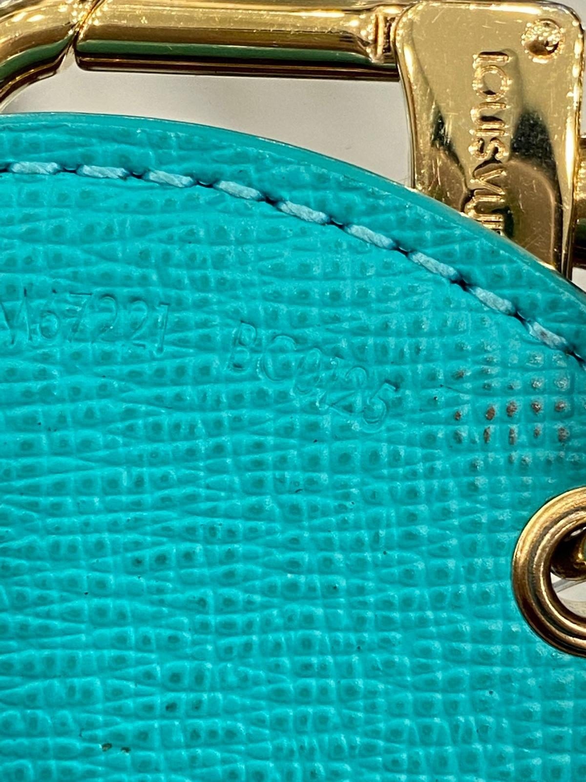 LOUIS VUITTON Monogram Turtle Bag Charm Key Holder Green 959662