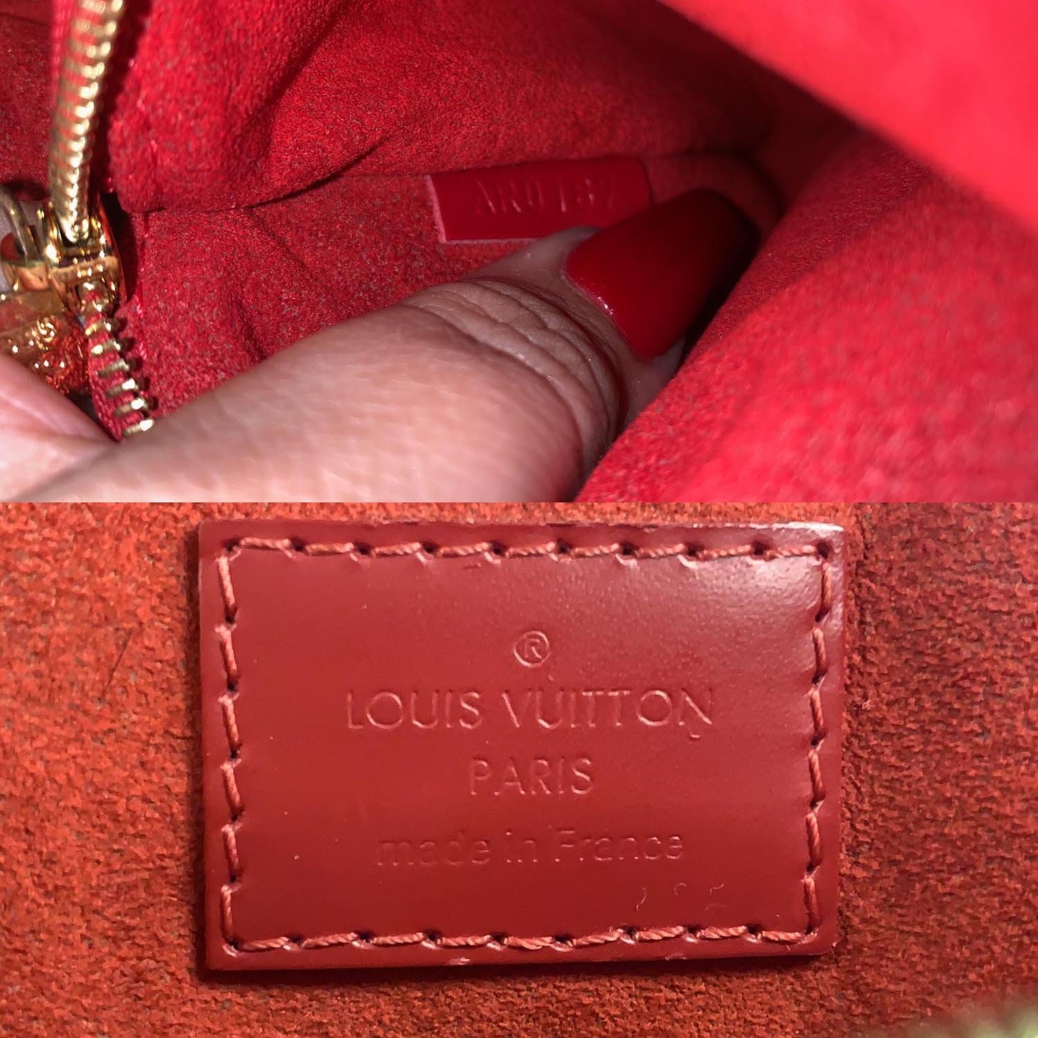 LOUIS VUITTON Caissa Chain Damier Ebene Clutch Shoulder Bag-US