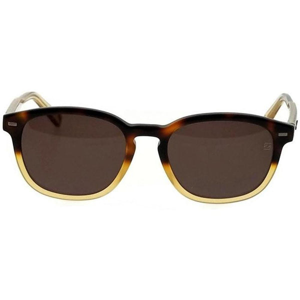 Ermenegildo Zegna Square Men Sunglasses Brown Lens