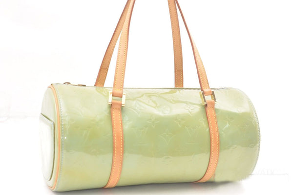 Louis Vuitton Vernis Bedford Hand Bag Light Green