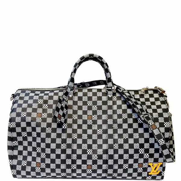 Louis Vuitton Keepall Bandouliere 50 Damier Travel Bag - Fornt