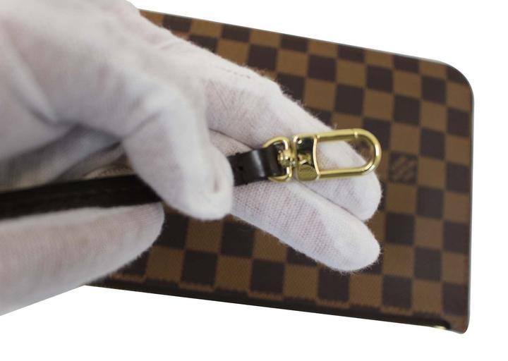 Louis Vuitton Damier Ebene Trunks Pochette Milla Wristlet Bag 862895 For  Sale at 1stDibs