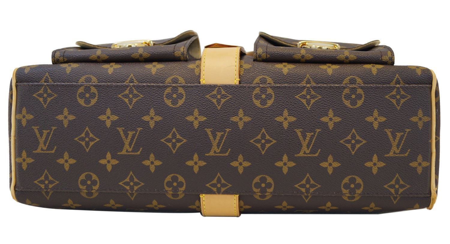 Manhattan leather handbag Louis Vuitton Brown in Leather - 36879610