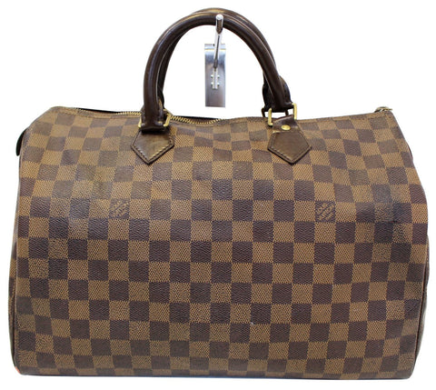 LOUIS VUITTON Damier Ebene Speedy 30 Satchel Bag