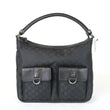 Gucci GG Abbey Hobo Bag Handbag Purse W/D Ring,Black Nylon 293581 E1301 - Dallas Designer Handbags