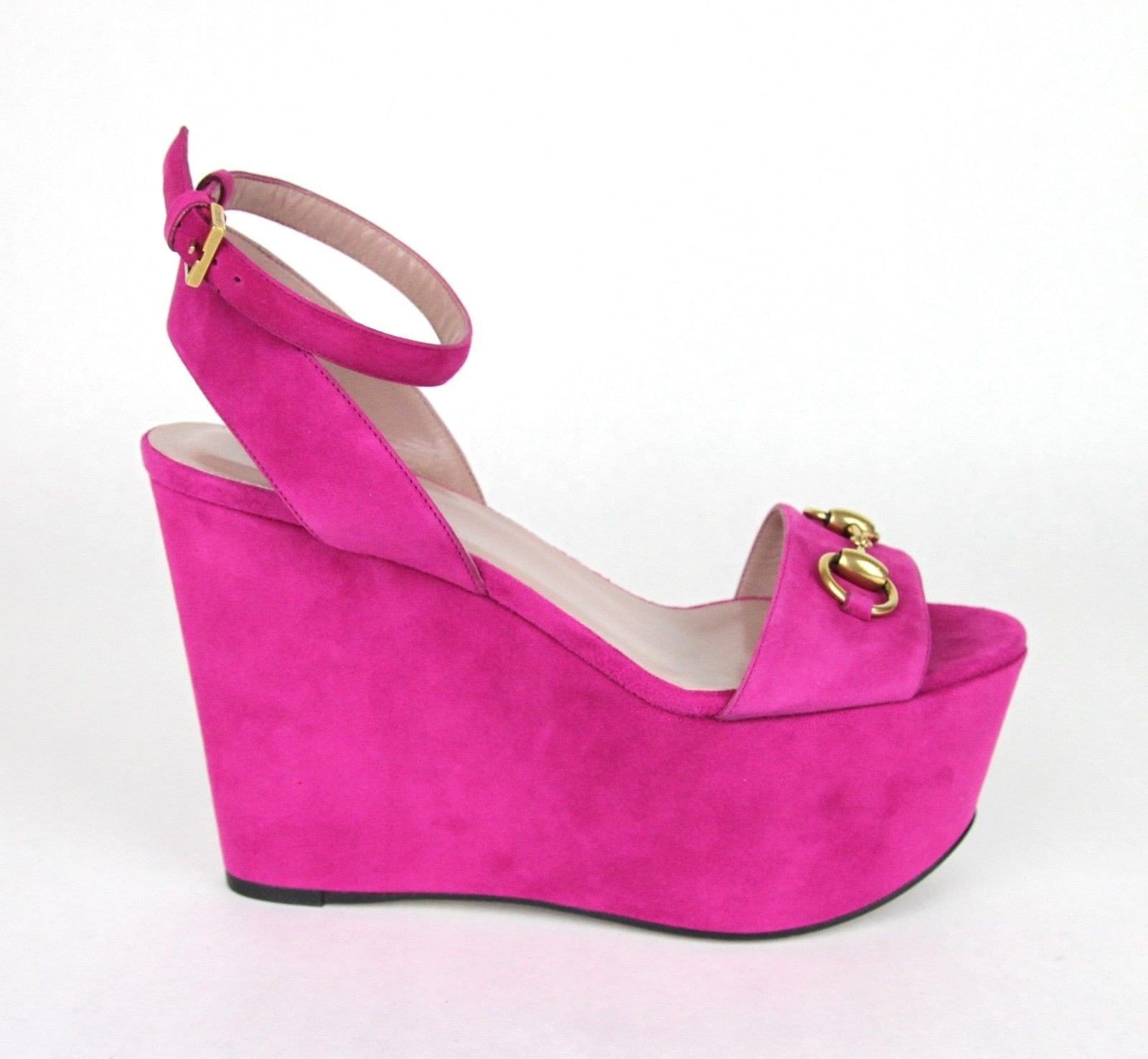 Gucci Horsebit Flatform Sandal 'Light Pink' - 742435-JAAC9-6816