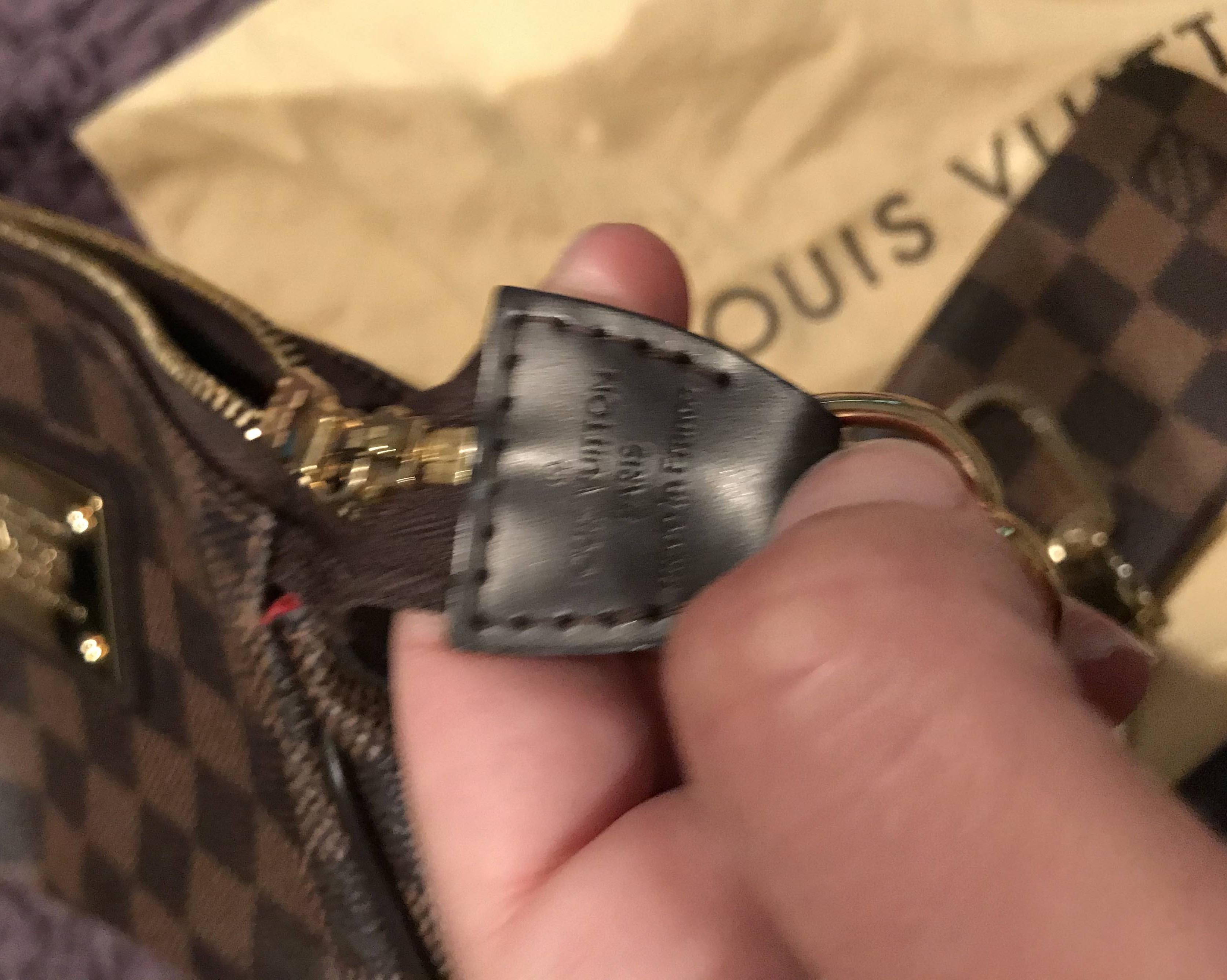 Brown Louis Vuitton Damier Ebene Pochette Trousse Handbag – Designer Revival